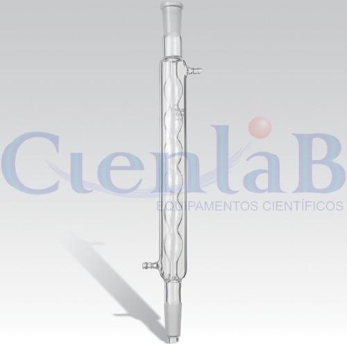 Condensador Allihn (bola) Sem junta. Comprimento = 400 mm